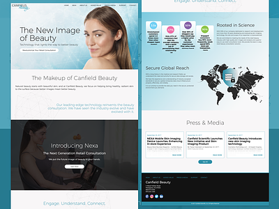Canfield Beauty beauty layout ui ux website