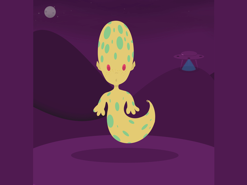 Alien Animated alien animation character creature gif graphic design illustration vector