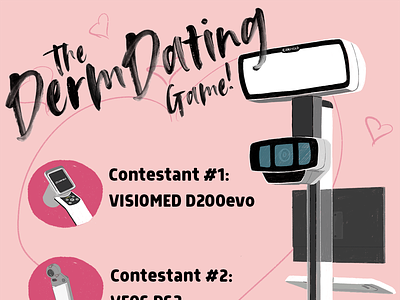 The Derm Dating Game graphic design illustration procreate