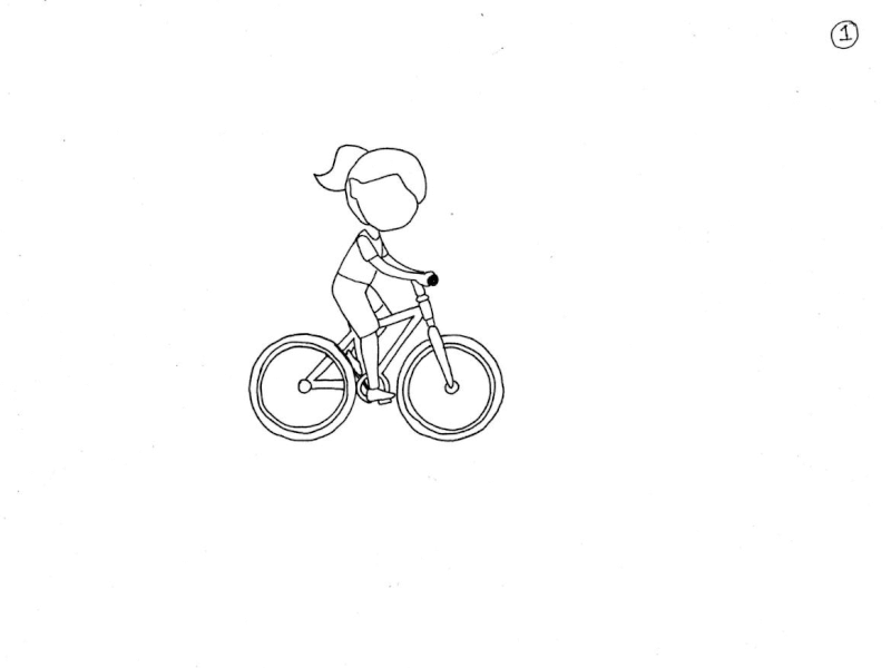 Girl cycling 2D animation 2d animation animatedgif animation architecture ark cartoon cycle cycling animation gif pencil sketch
