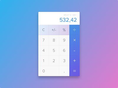 Calculator - Day 004 #dailyui 004 calculator dailyui