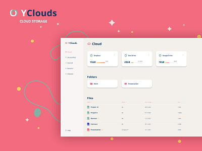 Cloud Storage | UI Design design figma ui uidesign webdesign