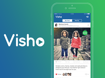 Visho App Design 72pxdesigns app app design flat free ios iphone psd ui ux visho
