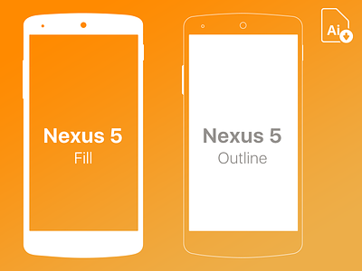 Nexus 5 Free Mockup .ai .ai android android device android device vector free mobile mockup nexus nexus 5 nexus phone vector