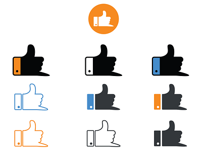 New Like Icon Concept ai free heart like love thumbs thumbs up up vote
