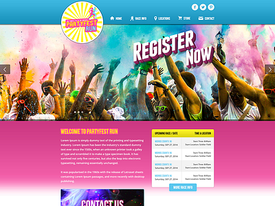 Party Fest Run fest festival party run website