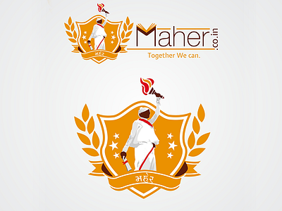 Maher Logo brown logo m logo maher logo men logo orenge logo