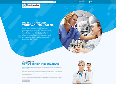 Medi Care Plus Website clean design health website slider ui ux webdesign website