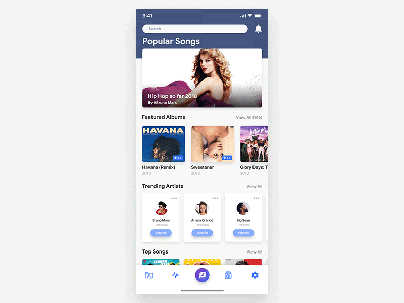 Music App Animation