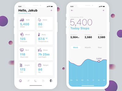 Health App calories graphics health health app ios tracker ui ux design