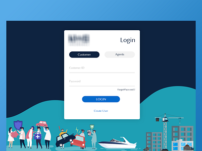 Login page