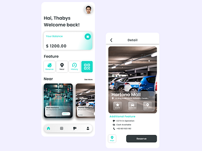 Parking UI app design graphic design ui ux