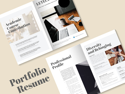 Profile | Portfolio branding brochure design illustrator minimal minimalist profile serifs sleek
