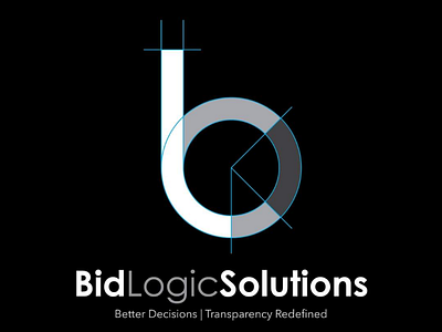 BLC Logo circles geometric logo minimal design