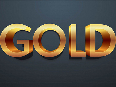 gold text effects