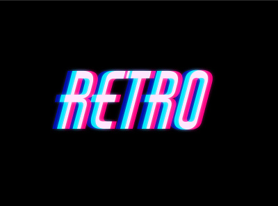 RETRO NEON TEXT EFFECT branding design gomskystd logo text effect text effects texture typography ui website