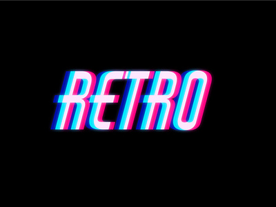 RETRO NEON TEXT EFFECT