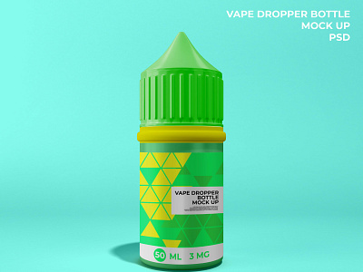 vape liquid mockup by cranescreative lab branding