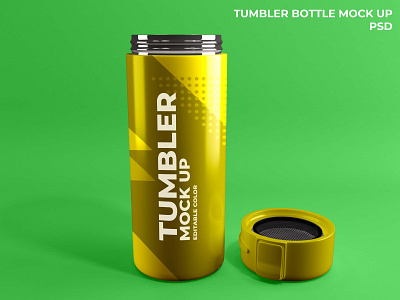 realistic tumbler mockup by cranescreative lab branding