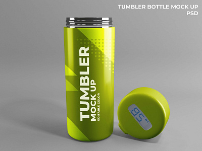 realistic tumbler mockup by cranescreative lab