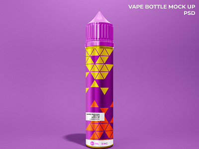 vape liquid bottle mockup by cranescreativelab