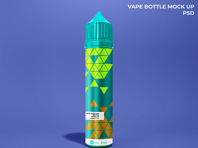 vape liquid bottle mockup by cranescreativelab