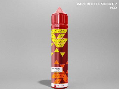 vape liquid bottle mockup by cranescreativelab