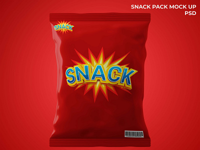 snack pack mockup BY ROMANSA AKHIR PEKAN branding design gomskystd illustration logo photorealistic text effects typography ui ux vector