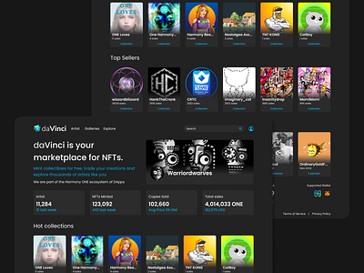 daVinci NFTs Marketplace (Redesign)
