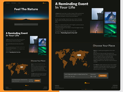 Nature - Travel (tourism) Agency Desktop Design agency design desktop landing landing page ticket tour tourism train travel ui ux website