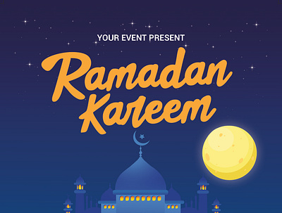 Ramadan Kareem Iftaar Party Flyer creative design party flyer unique design