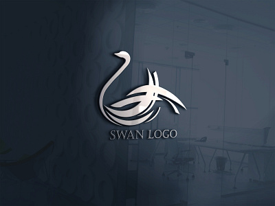 Logo on wall creative design logo unique design