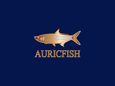 AURICFISH branding design fish fish store graphic design illustration logo logo design
