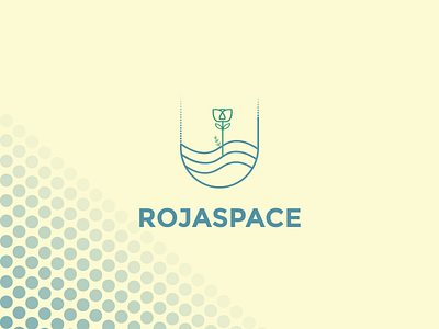 ROJASPACE branding garden graphic design logo