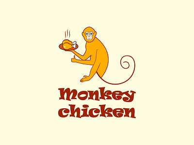 MONKEY CHICKEN branding chicken graphic design logo restaurant