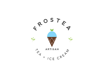 Frostea food ice cream ingredient minimal simple tea ui ux website