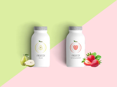 frootzy app brand identity fresh fruit fun juice logo minimalism modern smoothie ui ux