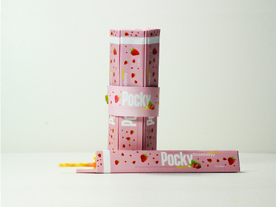 Pocky food food pink strawberry vancouver packaging pocky