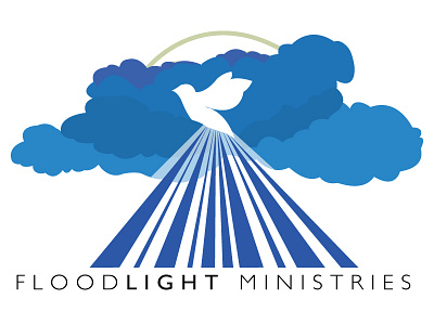 Floodlight Ministries church clouds dove illustration logo vancouver