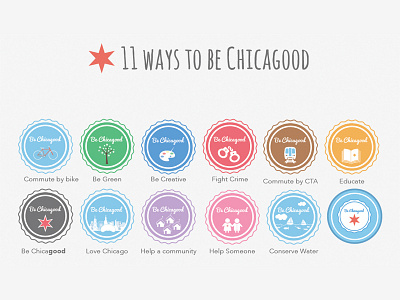 Chicagood Pins chicago icons illustrations product