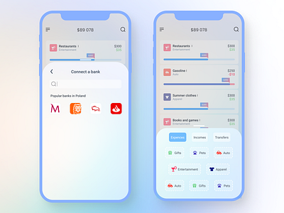 Financial app app budget design finance financial mobile ui ux