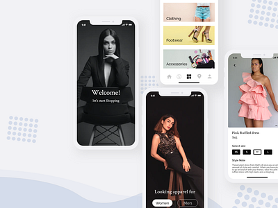 Fashion App app design ecommerce fashion app online shopping style uiux