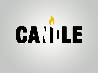 Candle Logo design flat flatdesign logo logodesigns minimal typography