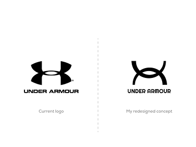 Under Armour logo redesigned brand logo business logo flat logo great logo logo logo design logodesign minimalist logo modern logo professional logo redesign redesign concept redesigned