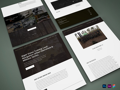 Website Design - Defiance Warfare Group houston logo squarespace web design ui web design web design houston web designer web development webdesign