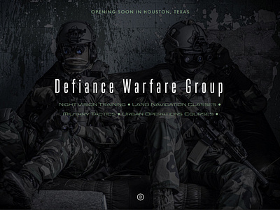 Landing Page - Defiance Warfare Group