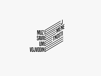 Museum of Contemporary Art Vojvodina branding conceptual contemporary design identity logo logotype minimal minimalistic museum optical space typography art