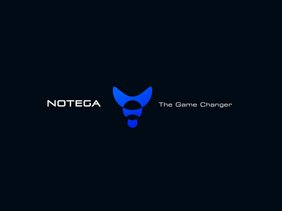 Notega Security abstract blue branding business conceptual cyber design identity logo logotype minimalistic sci fi security shield symbol