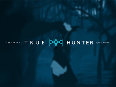 True Hunter - The Power of Authenticity authentic authenticity branding design emotional game hunter identity logo mind objective practice psychologist psychology symbol