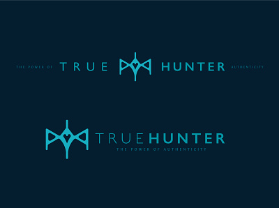 True Hunter - Logo lockups app authentic auto brand branding design emotional game hunter identity introspection logo objective practice psychologist psychology symbol true visual identity